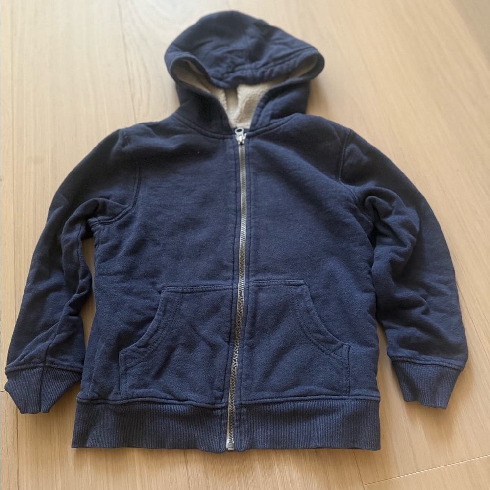 Hanna Anderson Sherpa blue Lined Jacket - 6/7